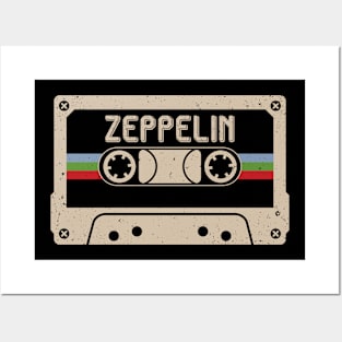 Personalized Zeppelin Name Birthday Vintage Cassette Tape Posters and Art